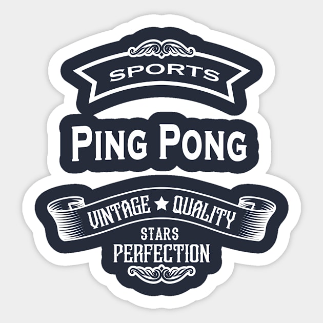 The Ping Pong Sticker by Wanda City